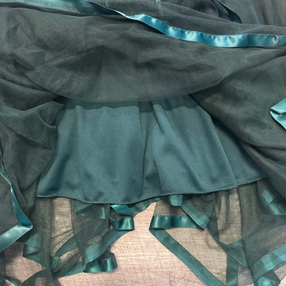 Speechless Short Sleeve Green Sequin Bodice Tulle Skirt Party Dress Girls Sz. 8